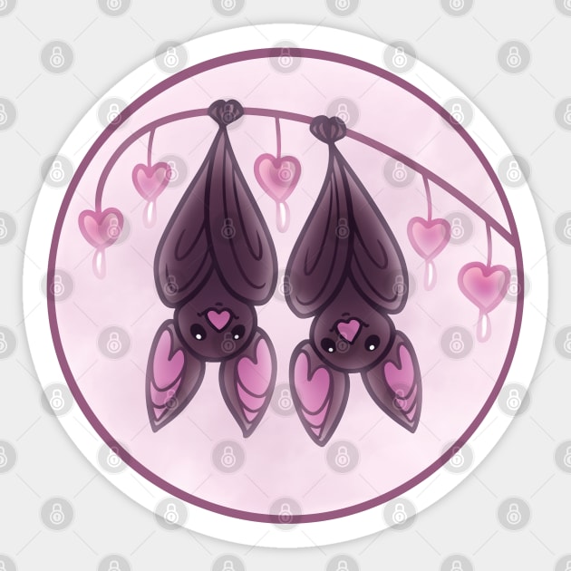 Love Bats Sticker by DoomedDreamer